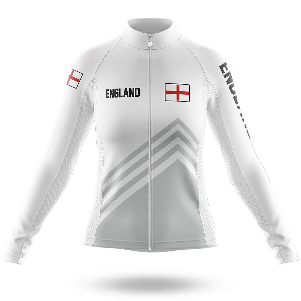 England S5 - Women - Cycling Kit-Long Sleeve Jersey-Global Cycling Gear