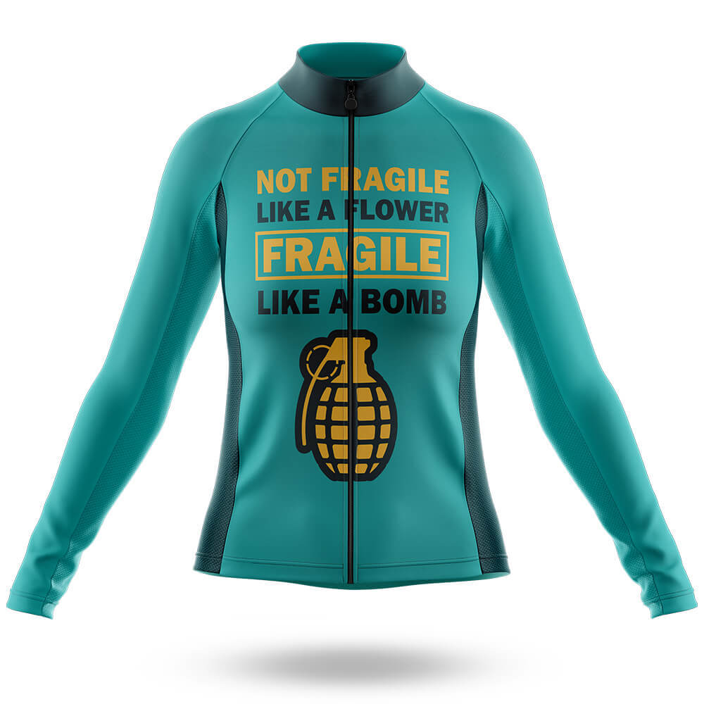 Fragile Like A Bomb - Women - Cycling Kit-Long Sleeve Jersey-Global Cycling Gear