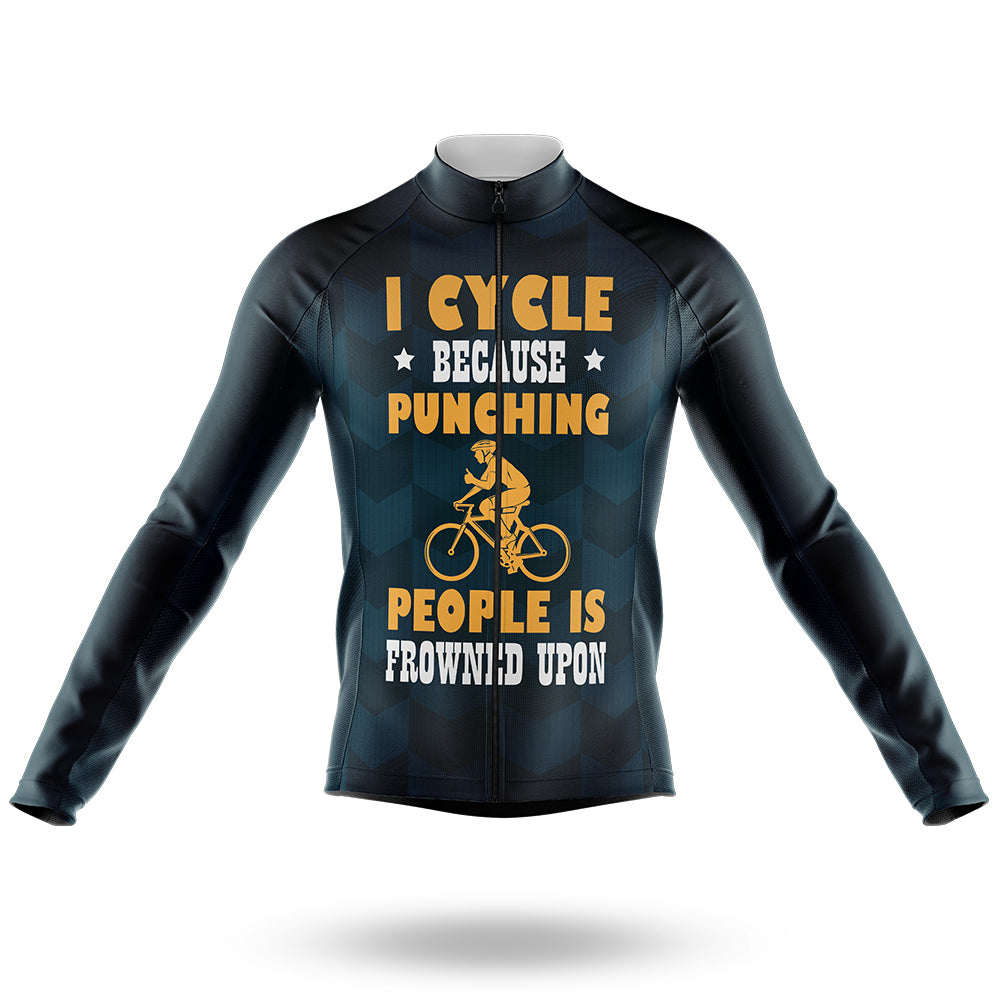 Frowned Upon - Men's Cycling Kit-Long Sleeve Jersey-Global Cycling Gear