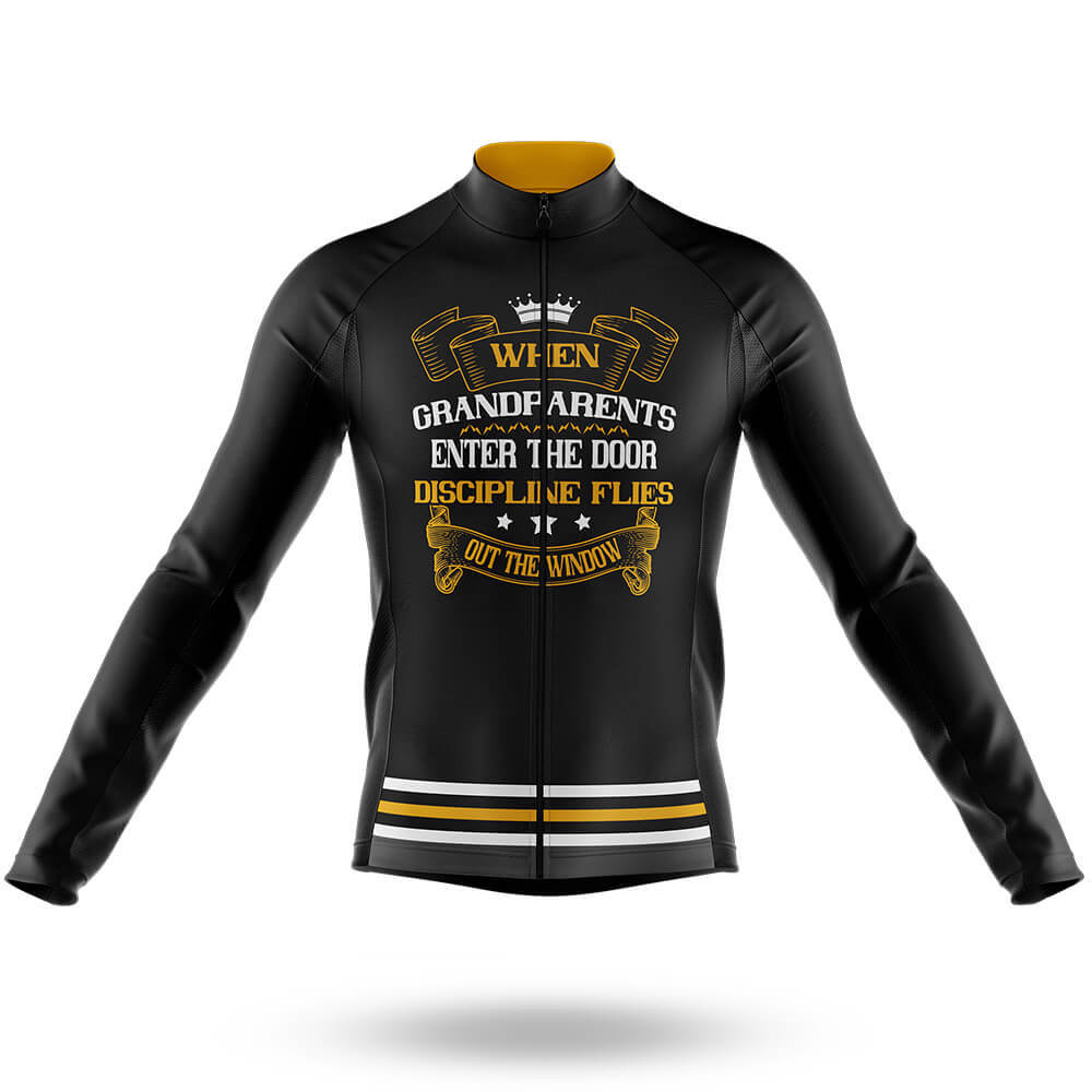 Grandparents Enter - Men's Cycling Kit-Long Sleeve Jersey-Global Cycling Gear