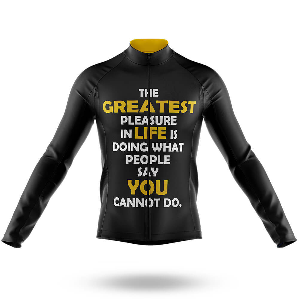 Greatest Pleasure - Men's Cycling Kit-Long Sleeve Jersey-Global Cycling Gear