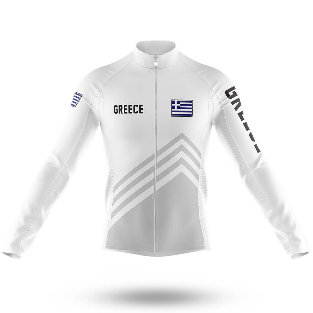 Greece S5 - Men's Cycling Kit-Long Sleeve Jersey-Global Cycling Gear