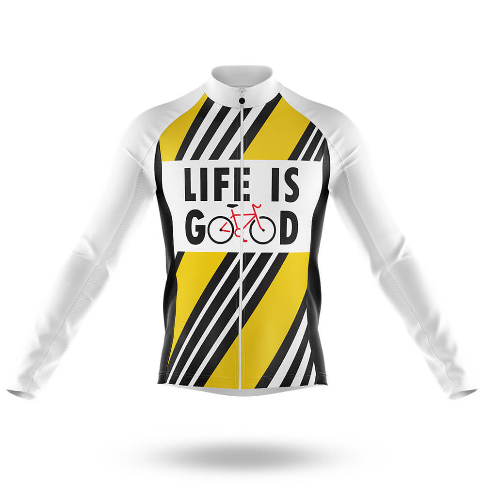 Life Is Good - Men's Cycling Kit-Long Sleeve Jersey-Global Cycling Gear