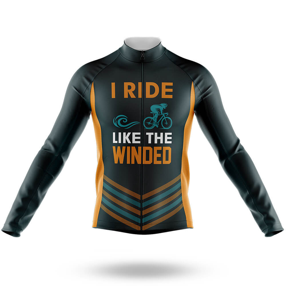 Like The Winded - Men's Cycling Kit-Long Sleeve Jersey-Global Cycling Gear