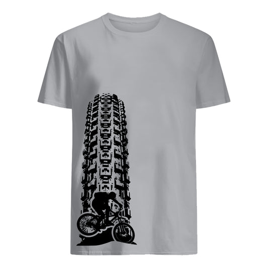 Tyre Track MTB - Men's T-shirt-S-Global Cycling Gear