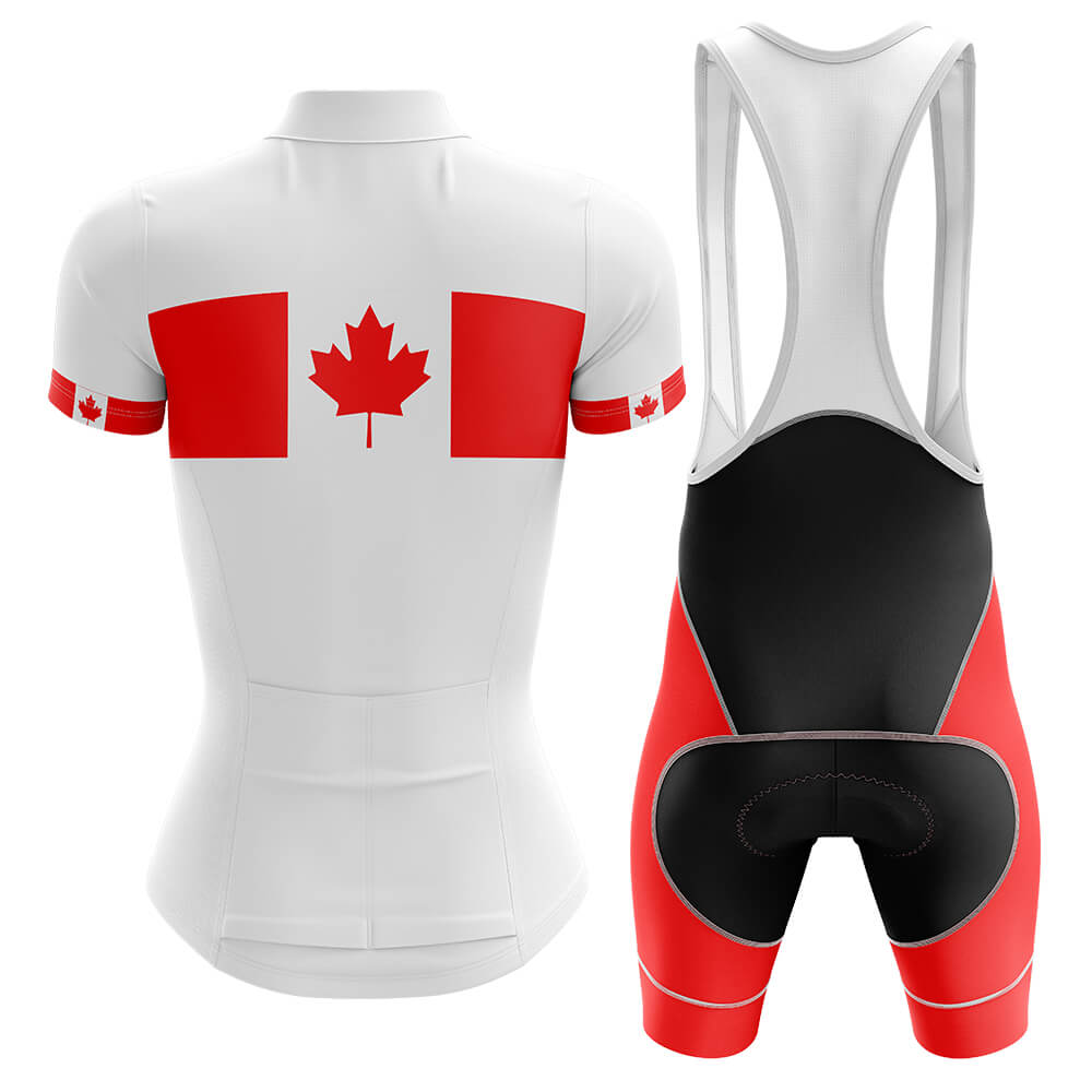 Canada - Women V4 - Cycling Kit-Jersey + Bib shorts-Global Cycling Gear