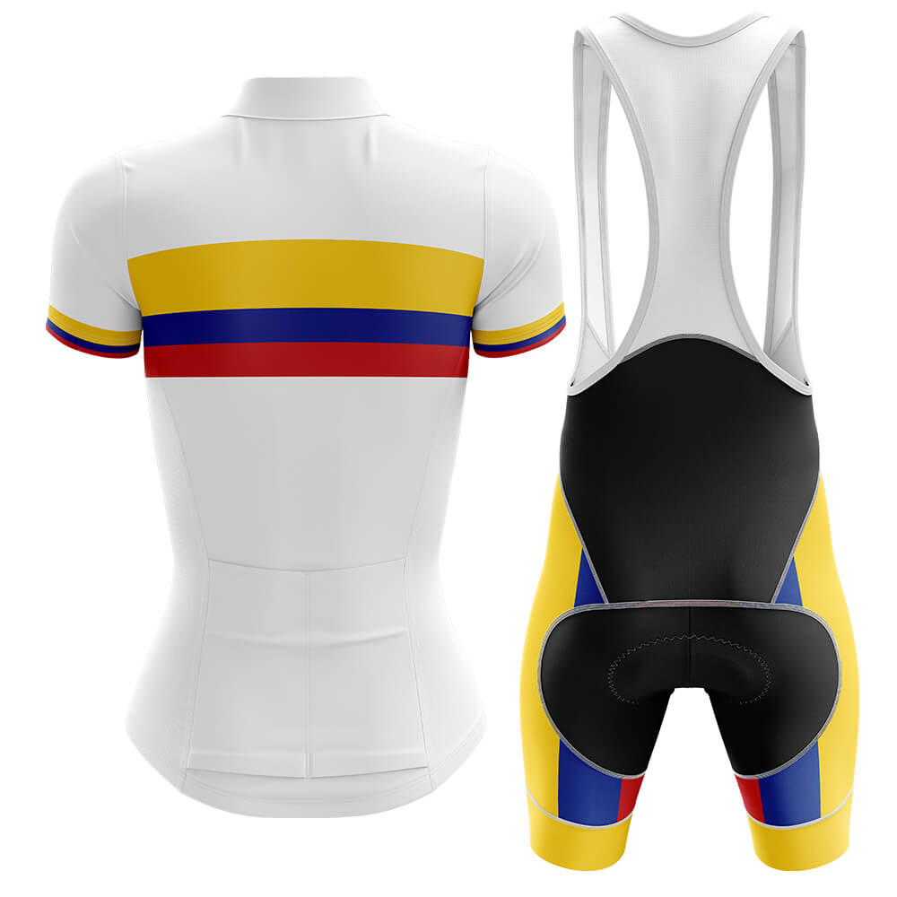 Colombia - Women V4 - Cycling Kit-Jersey + Bib shorts-Global Cycling Gear