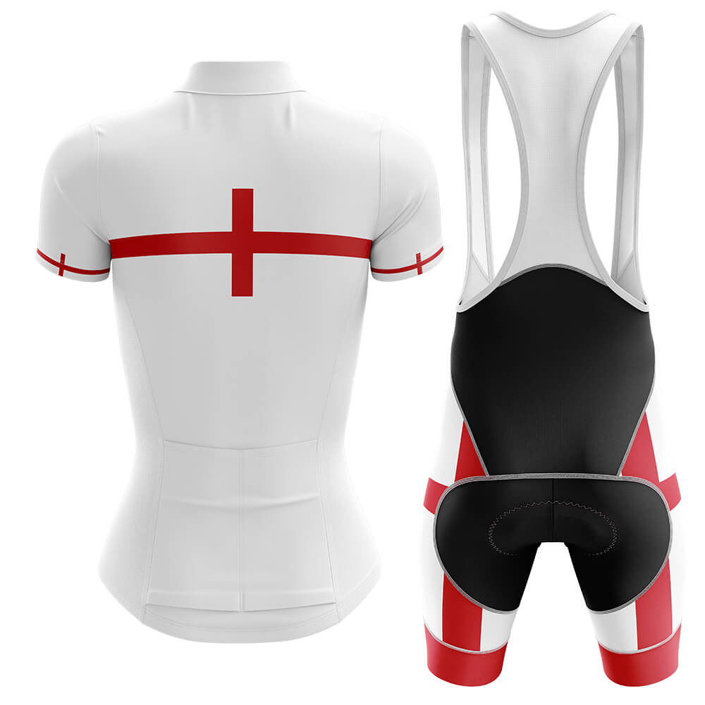 England - Women V4 - Cycling Kit-Jersey + Bib shorts-Global Cycling Gear