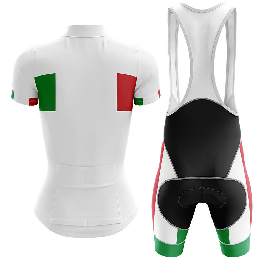 Italy - Women V4 - Cycling Kit-Jersey + Bib shorts-Global Cycling Gear