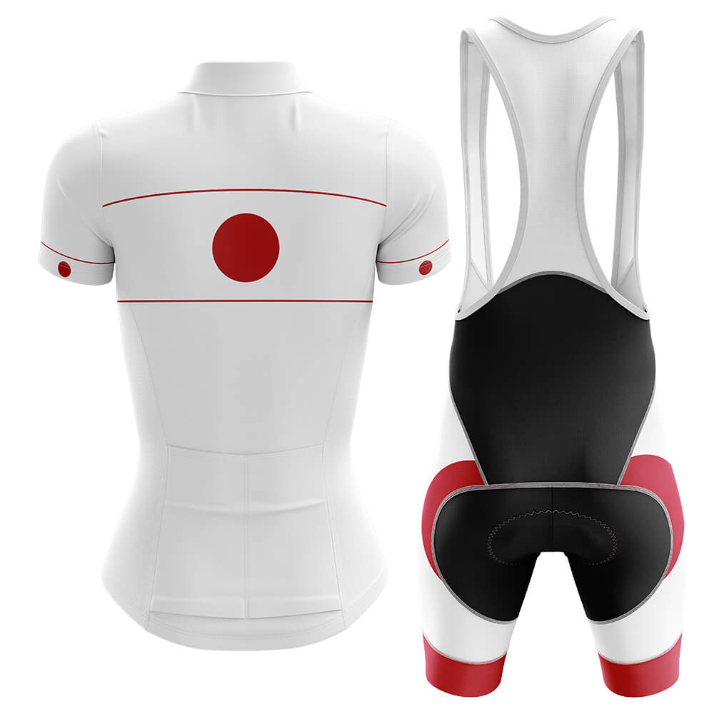 Japan - Women V4 - Cycling Kit-Jersey + Bib shorts-Global Cycling Gear