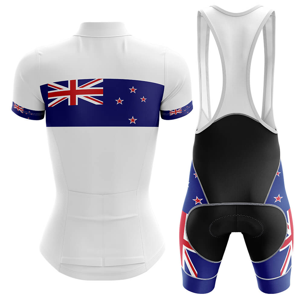 New Zealand - Women V4 - Cycling Kit-Jersey + Bib shorts-Global Cycling Gear