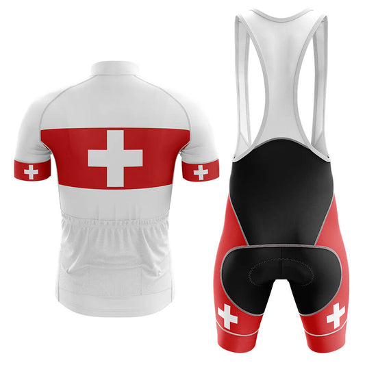 Switzerland V4 - Men's Cycling Kit-Jersey + Bibs-Global Cycling Gear
