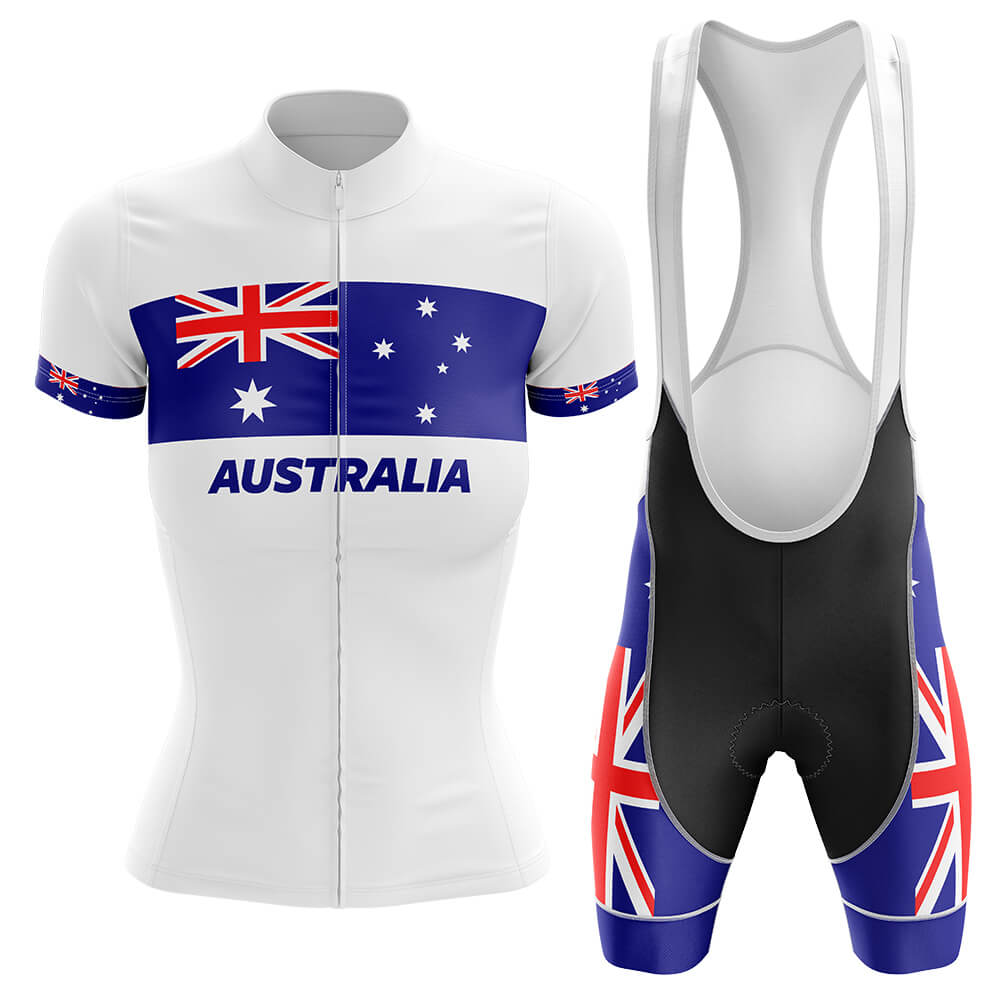 Australia - Women V4 - Cycling Kit-Jersey + Bib shorts-Global Cycling Gear