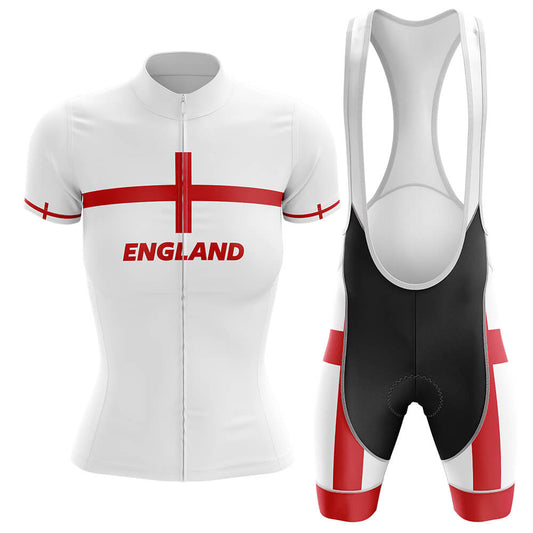 England - Women V4 - Cycling Kit-Jersey + Bib shorts-Global Cycling Gear