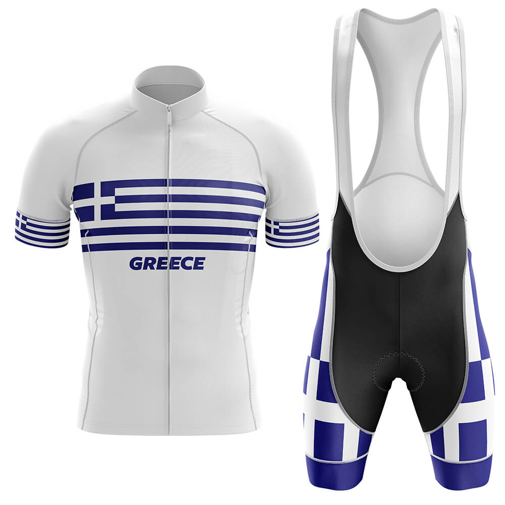 Greece V4 - Men's Cycling Kit-Jersey + Bibs-Global Cycling Gear