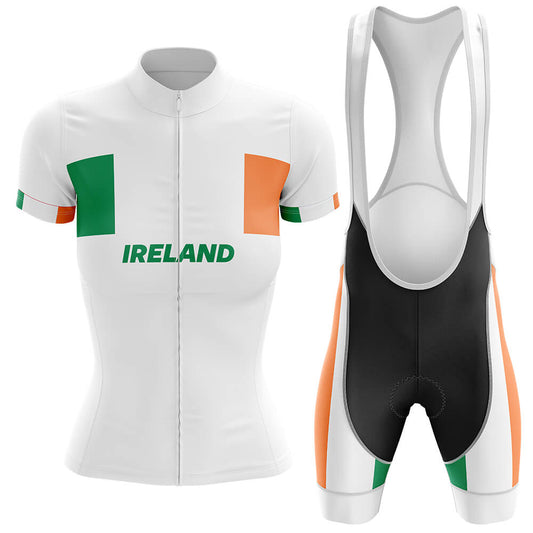 Ireland - Women V4 - Cycling Kit-Jersey + Bib shorts-Global Cycling Gear