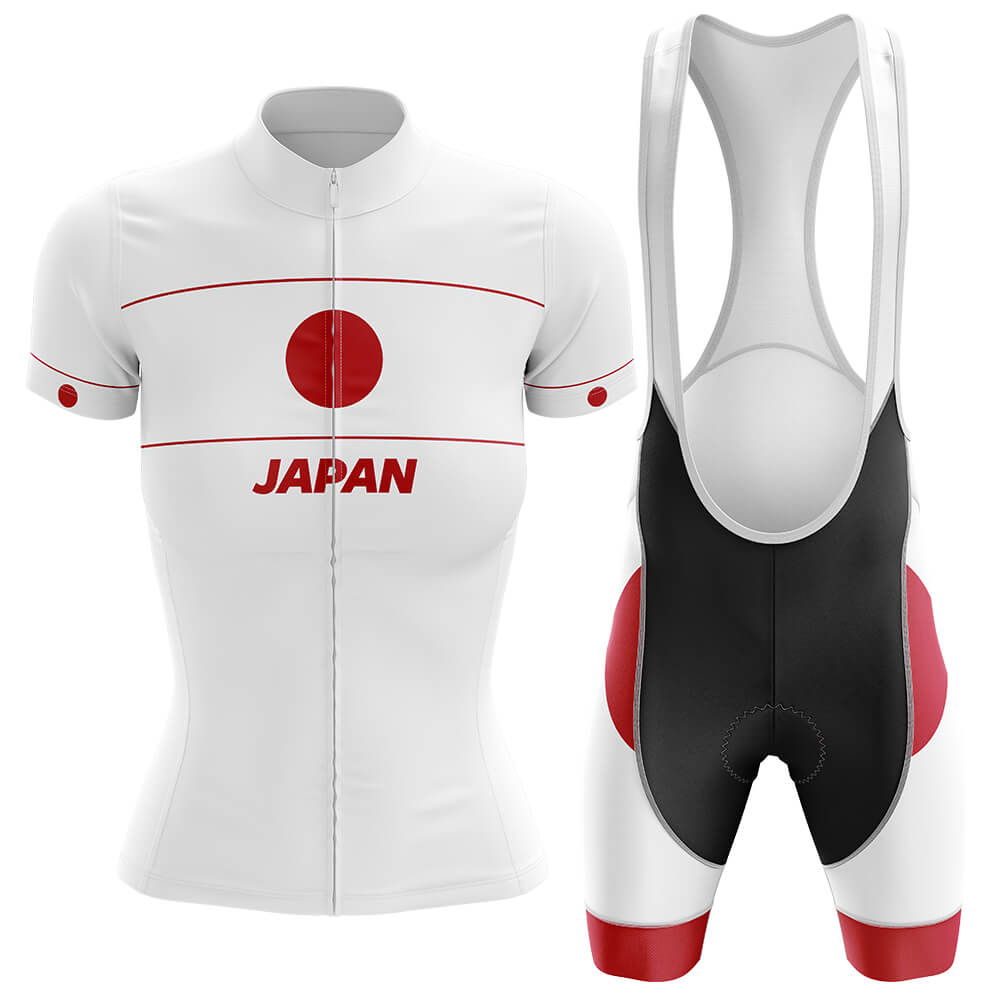 Japan - Women V4 - Cycling Kit-Jersey + Bib shorts-Global Cycling Gear