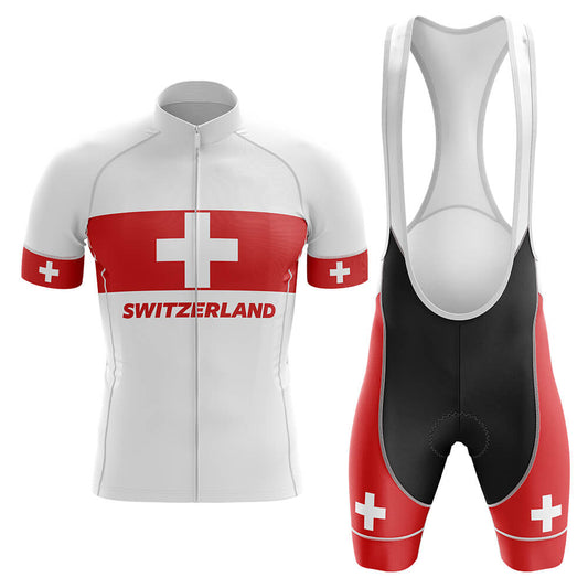 Switzerland V4 - Men's Cycling Kit-Jersey + Bibs-Global Cycling Gear