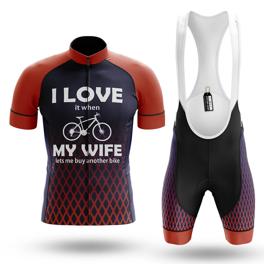 I Love My Wife V6 - Men's Cycling Kit-Full Set-Global Cycling Gear