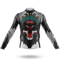 Native Skull V2 - Men's Cycling Kit-Long Sleeve Jersey-Global Cycling Gear