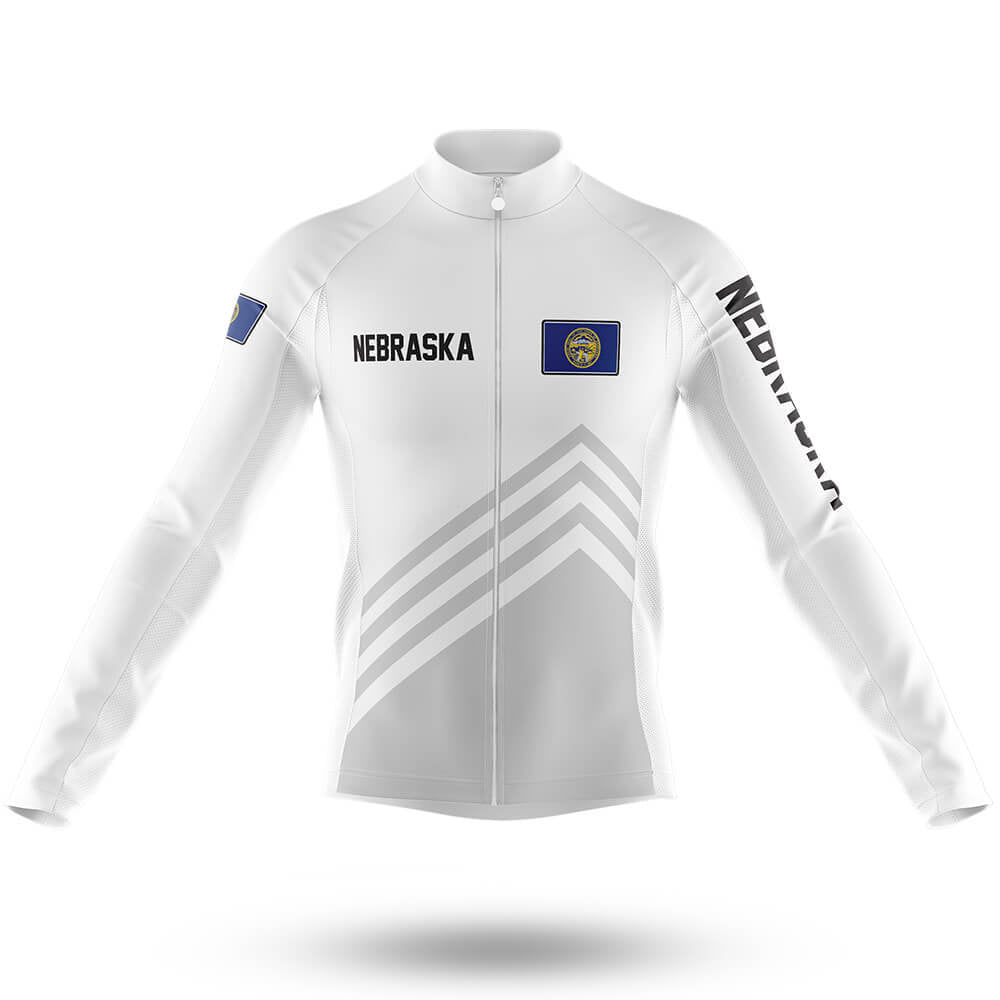 Nebraska S4 - Men's Cycling Kit-Long Sleeve Jersey-Global Cycling Gear