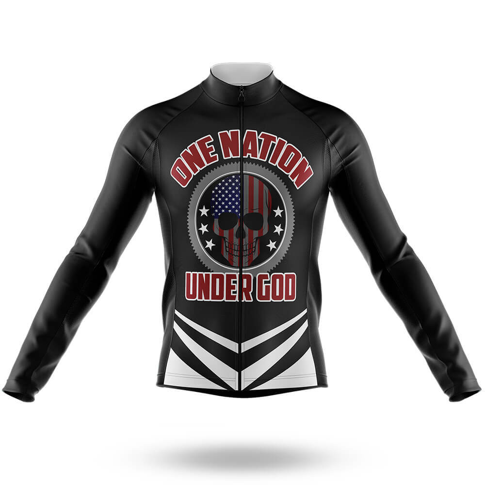One Nation, Under God - Men's Cycling Kit-Long Sleeve Jersey-Global Cycling Gear