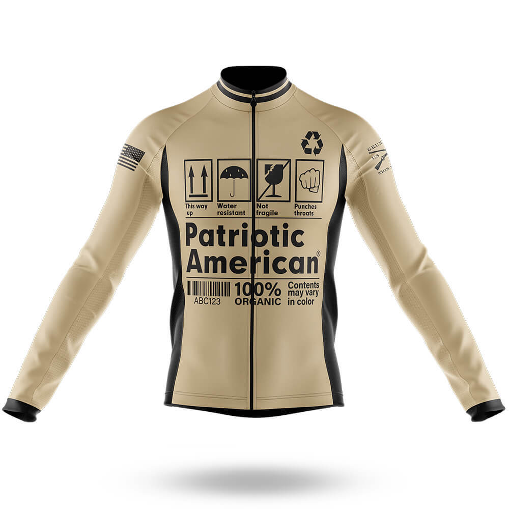 Patriotic American - Men's Cycling Kit-Long Sleeve Jersey-Global Cycling Gear