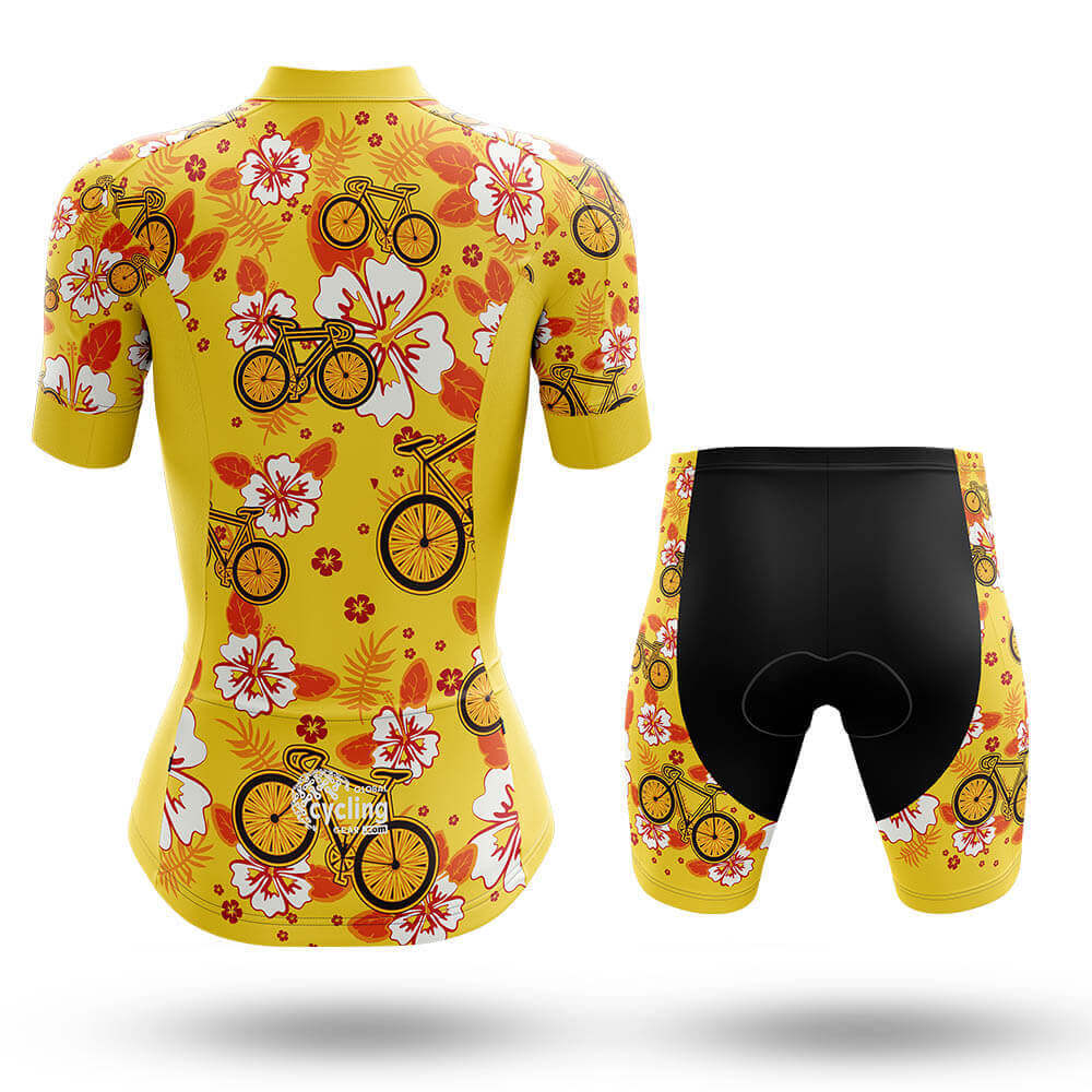 Hawaiian Style V3 - Women's Cycling Kit-Full Set-Global Cycling Gear