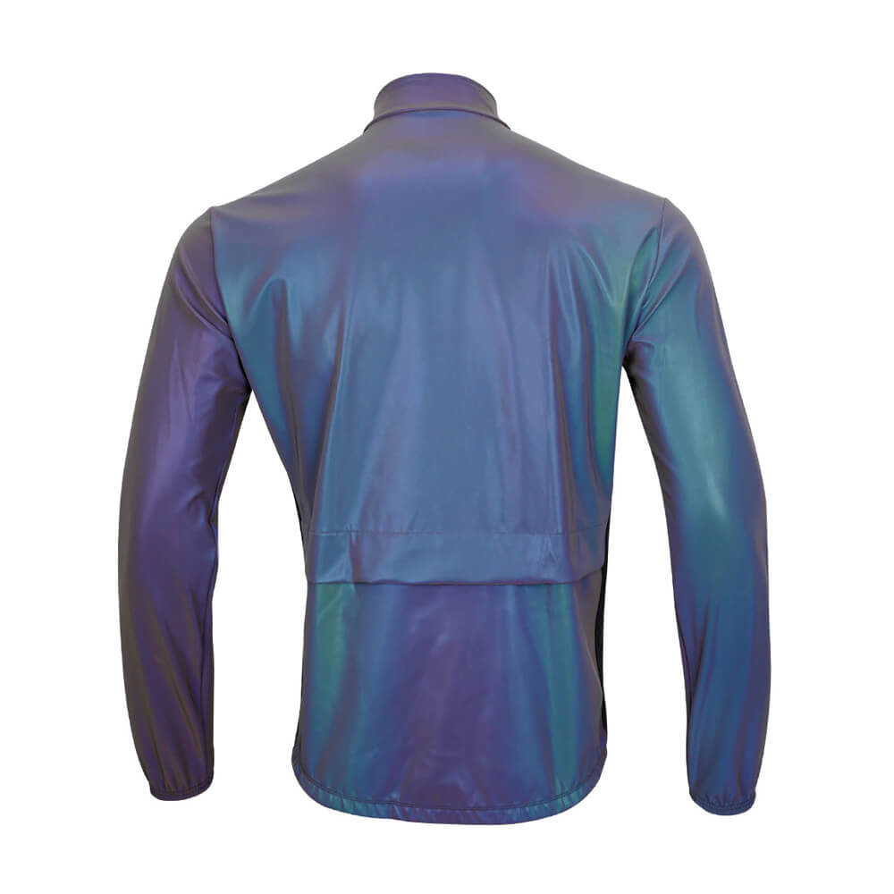 GCG Rainbow Reflective Waterproof Windproof Cycling Jacket For Men - Global Cycling Gear