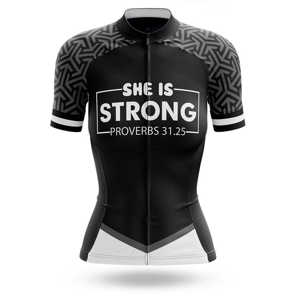 She Is Strong - Women - Cycling Kit-Jersey Only-Global Cycling Gear