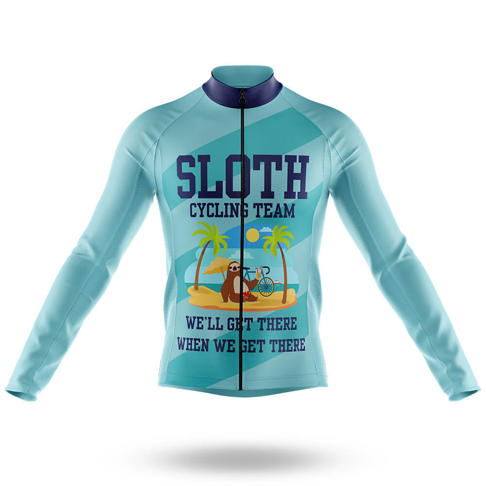 Sloth Cycling Team V14 - Men's Cycling Kit-Long Sleeve Jersey-Global Cycling Gear