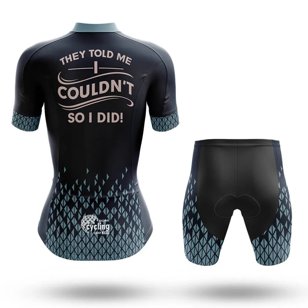 So I Did V2 - Women - Cycling Kit-Full Set-Global Cycling Gear