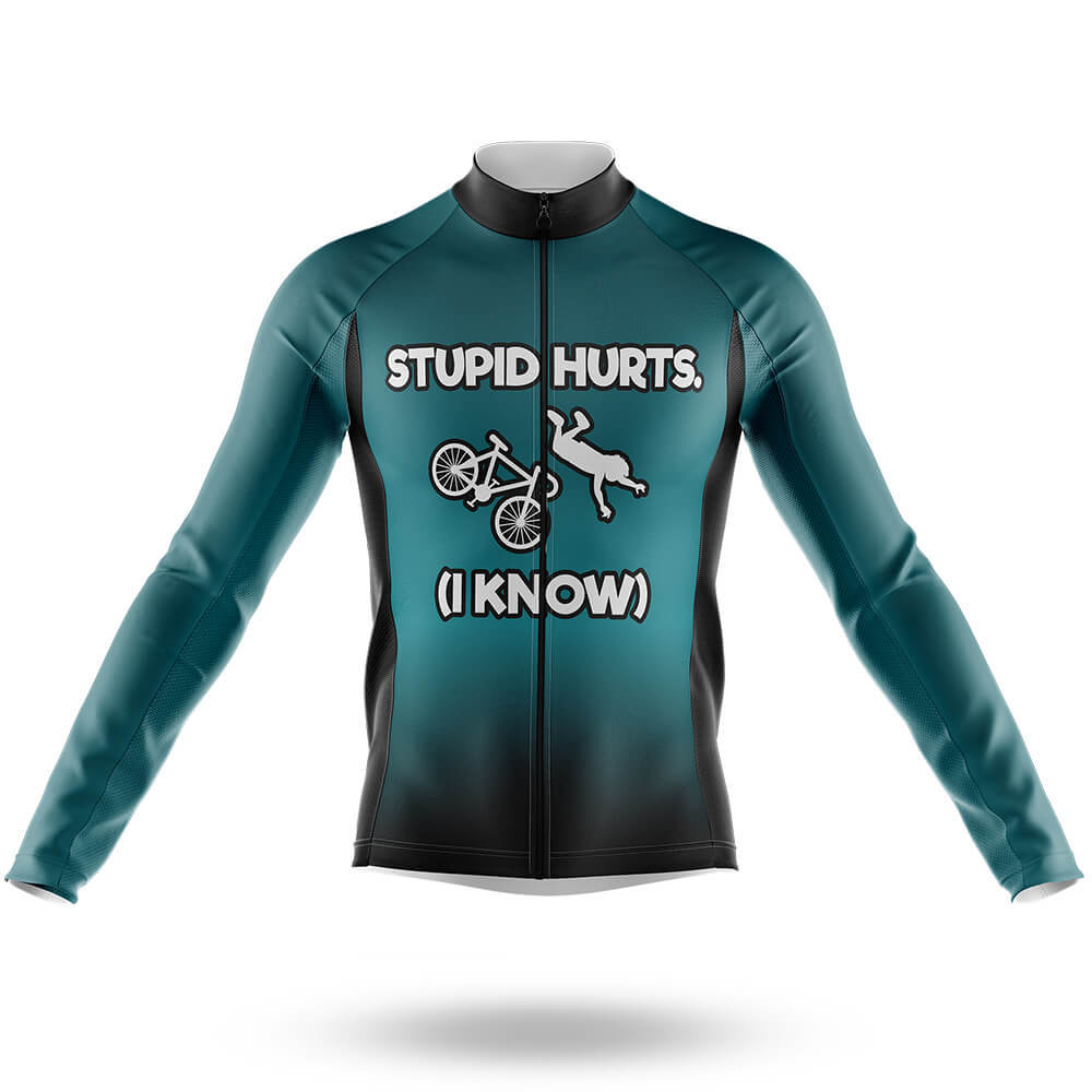 Stupid Hurts - Men's Cycling Kit-Long Sleeve Jersey-Global Cycling Gear