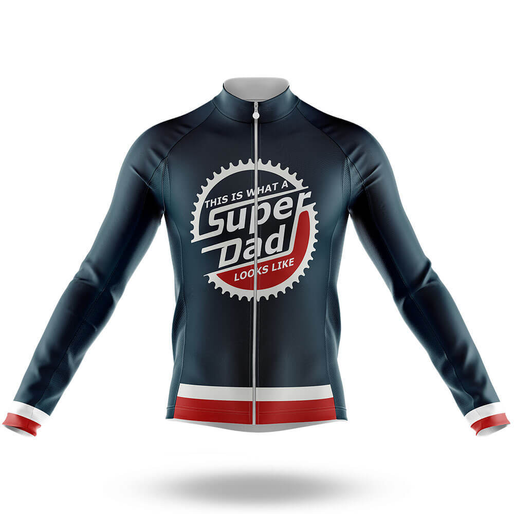 Super Dad - Men's Cycling Kit-Long Sleeve Jersey-Global Cycling Gear