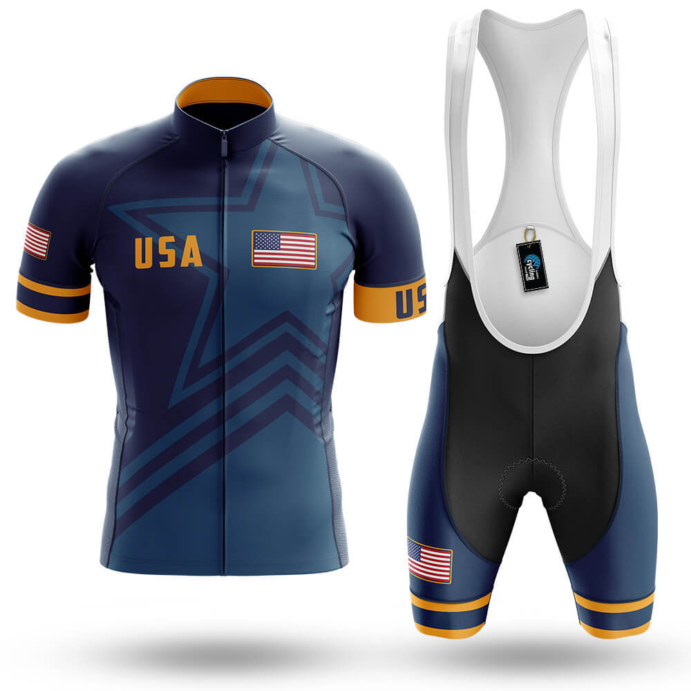 USA S5 Navy - Men's Cycling Kit-Full Set-Global Cycling Gear