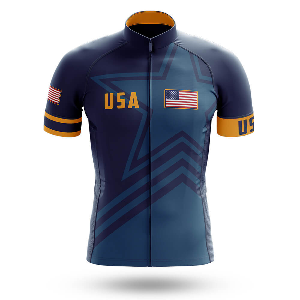 USA S5 Navy - Men's Cycling Kit-Jersey Only-Global Cycling Gear