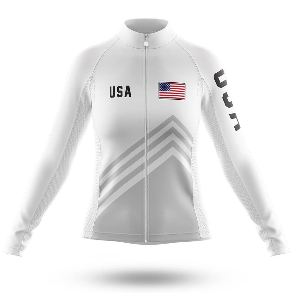 USA S5 - Women - Cycling Kit-Long Sleeve Jersey-Global Cycling Gear