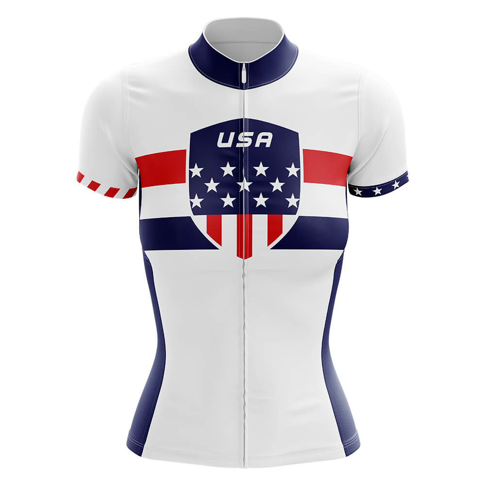 USA - Women V5 - Cycling Kit-Jersey Only-Global Cycling Gear