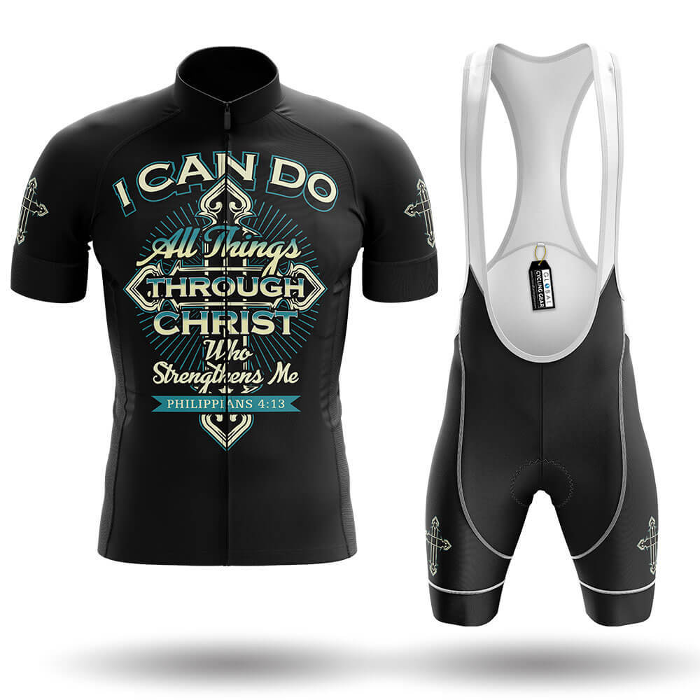 I Can Do All Things Through Christ - Men's Cycling Kit-Full Set-Global Cycling Gear
