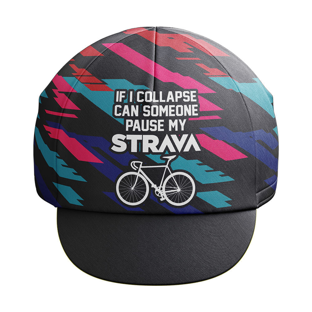Pause My Strava Cycling Cap-Global Cycling Gear
