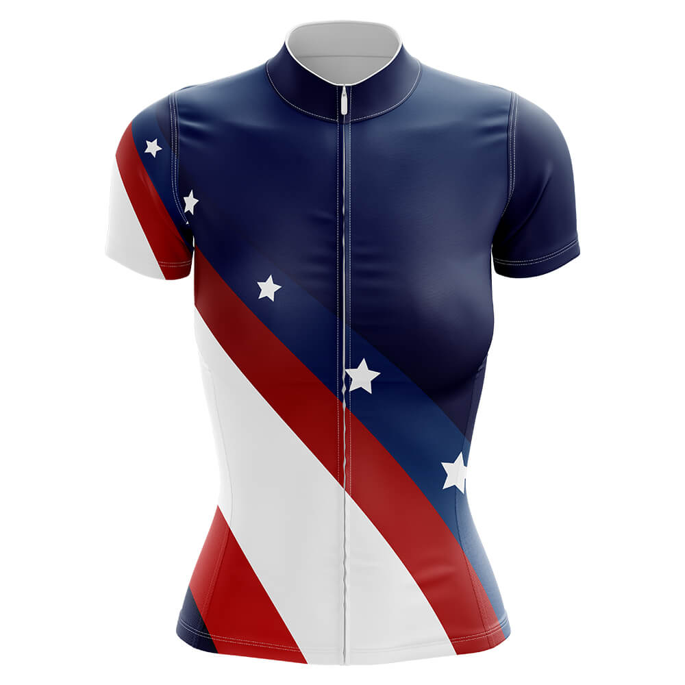 USA - Women V3 - Cycling Kit-Jersey Only-Global Cycling Gear
