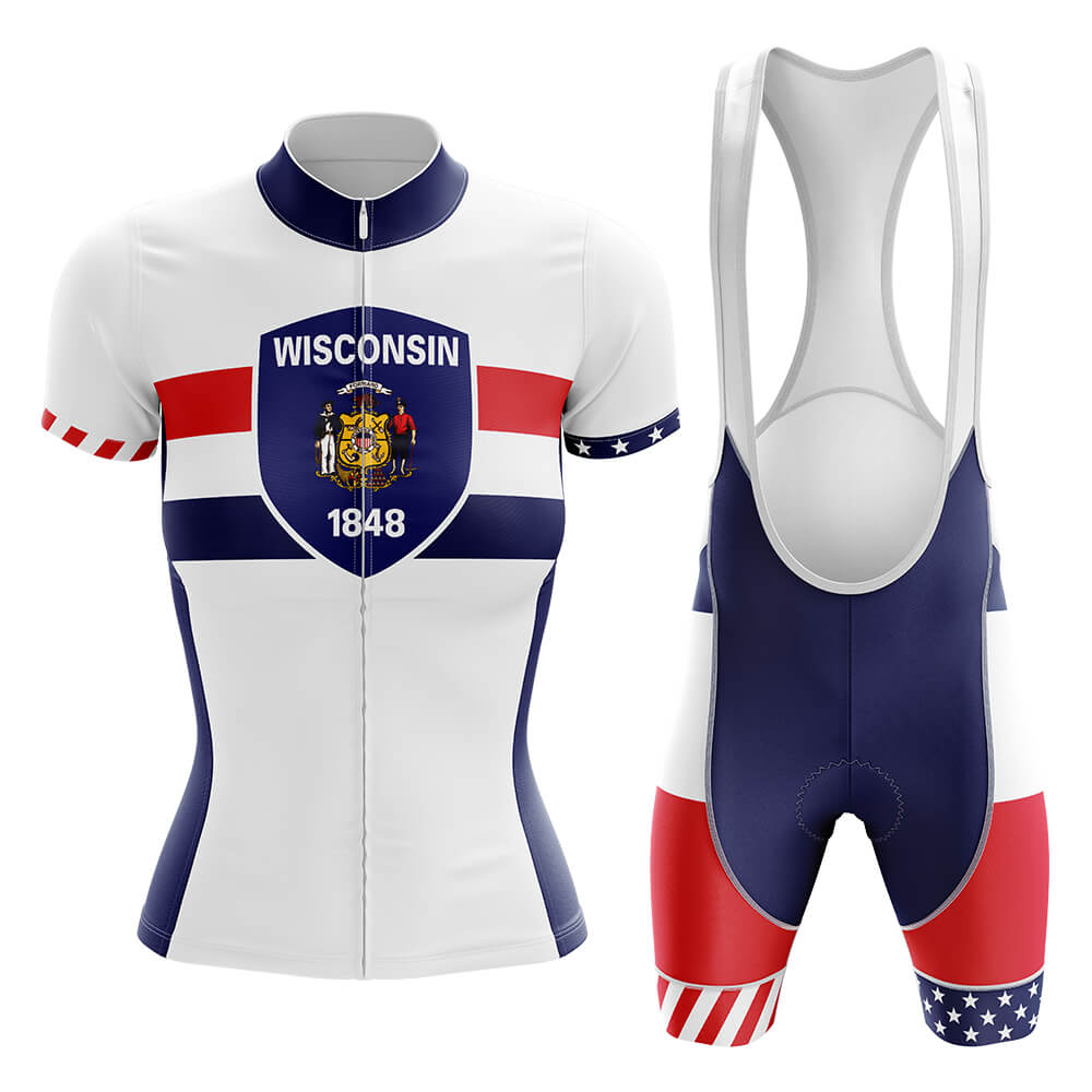 Wisconsin - Women V5 - Cycling Kit-Full Set-Global Cycling Gear