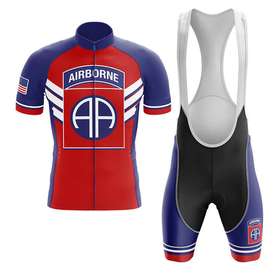 82nd Airborne Division - Men's Cycling Kit-Full Set-Global Cycling Gear