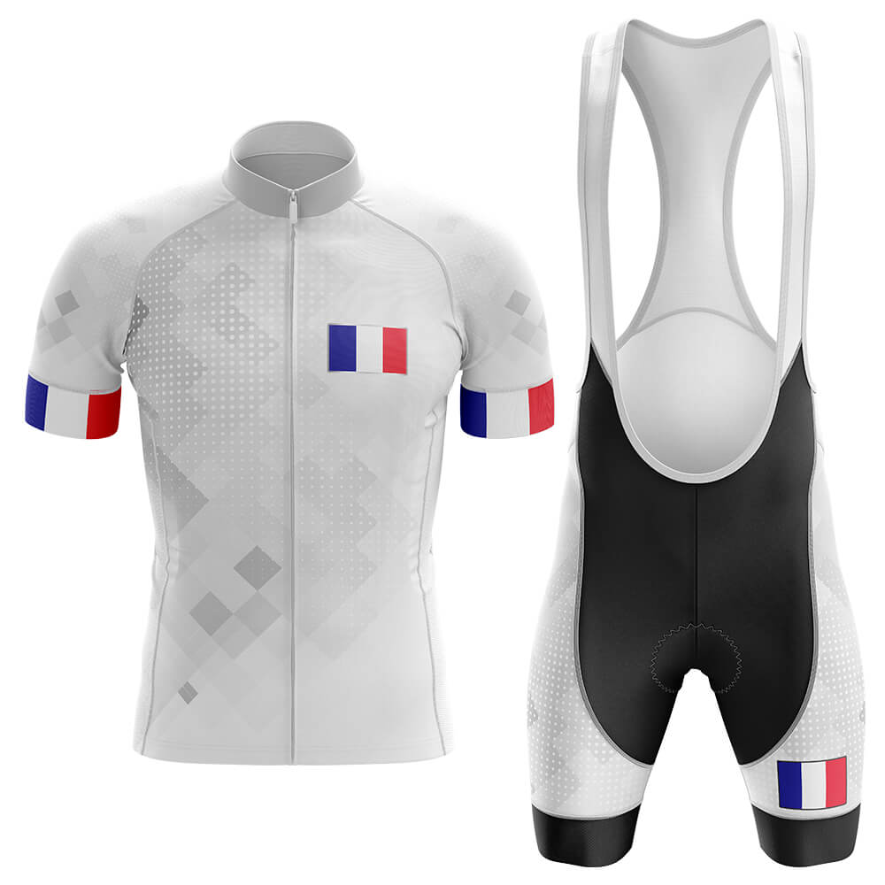 France V2 - Men's Cycling Kit-Full Set-Global Cycling Gear