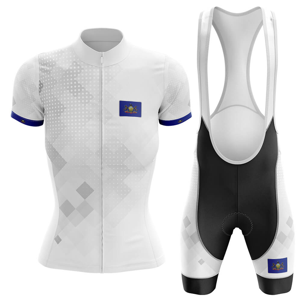 Pennsylvania - Women - Cycling Kit-Jersey + Bib shorts-Global Cycling Gear