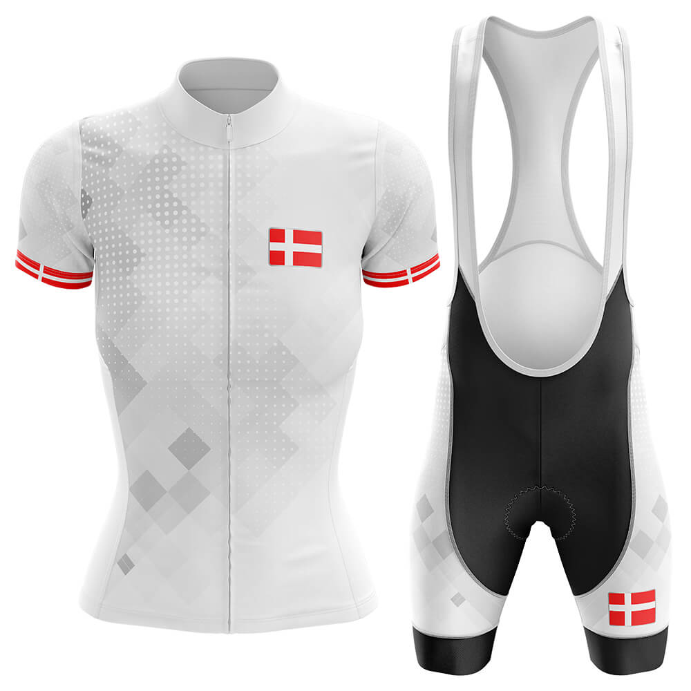 Denmark - Women - Cycling Kit-Jersey + Bib shorts-Global Cycling Gear