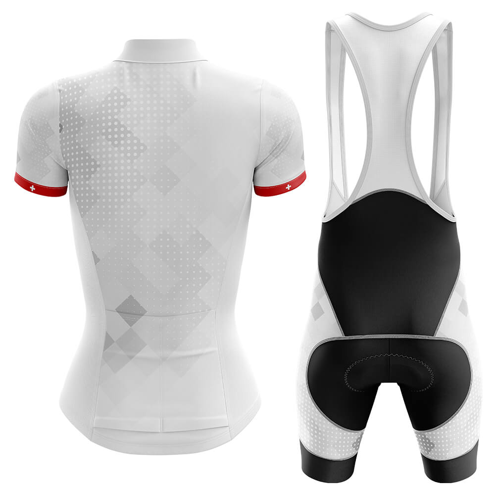Switzerland - Women - Cycling Kit-Jersey + Bib shorts-Global Cycling Gear