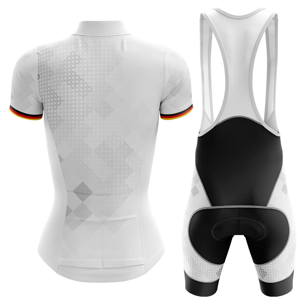 Germany - Women Cycling Kit-Jersey + Bib shorts-Global Cycling Gear