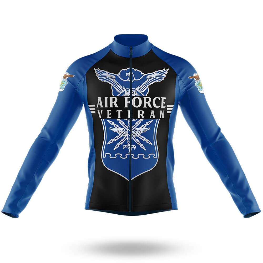 U.S. Air Force Veteran - Men's Cycling Kit-Long Sleeve Jersey-Global Cycling Gear