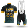 Beer & Bicycle - Men's Cycling Kit-Full Set-Global Cycling Gear